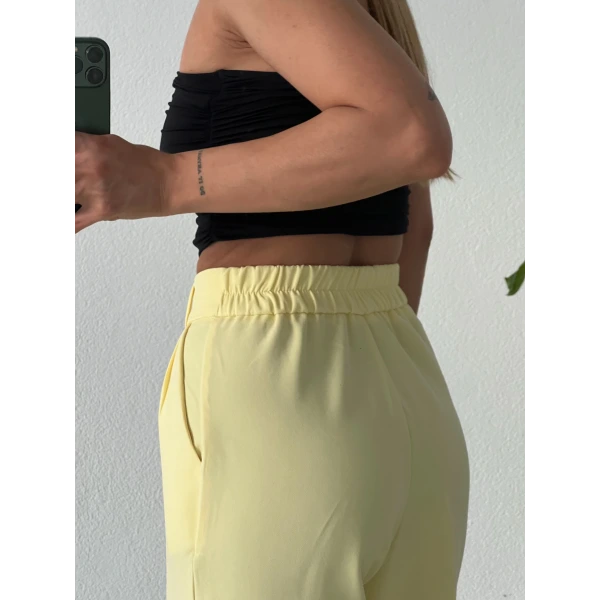 Beli Lastikli Palazzo Pantolon