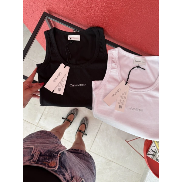 Calvin Klein Silver Yazılı Marka Atlet