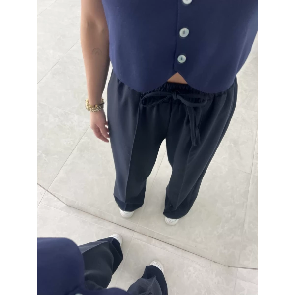 Çımalı Poliviskon Palazzo Pantolon