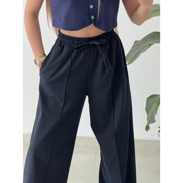 Çımalı Poliviskon Palazzo Pantolon