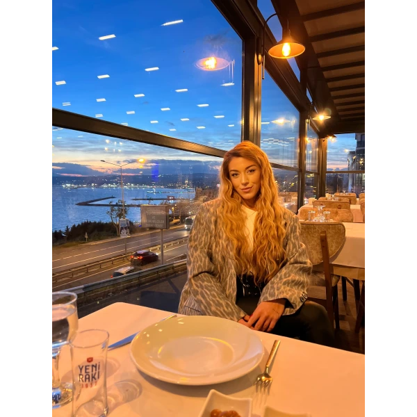 Kaşe Leopar Desenli Oversize Ceket