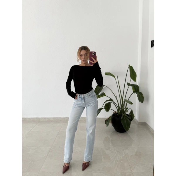 Kaşmir Transparan Uzun Kollu Basic