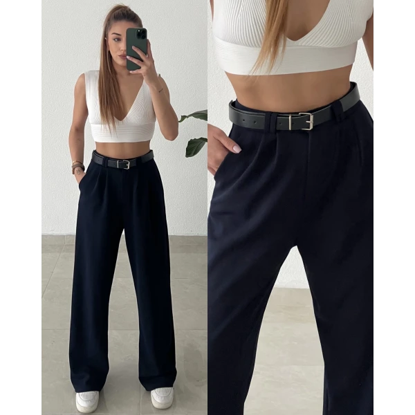 Kemerli Palazzo Pantolon