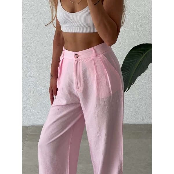 Keten Palazzo Pantolon