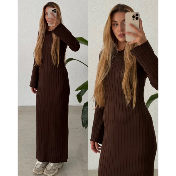 Maxi Boy Triko Elbise