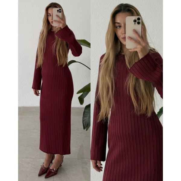 Maxi Boy Triko Elbise