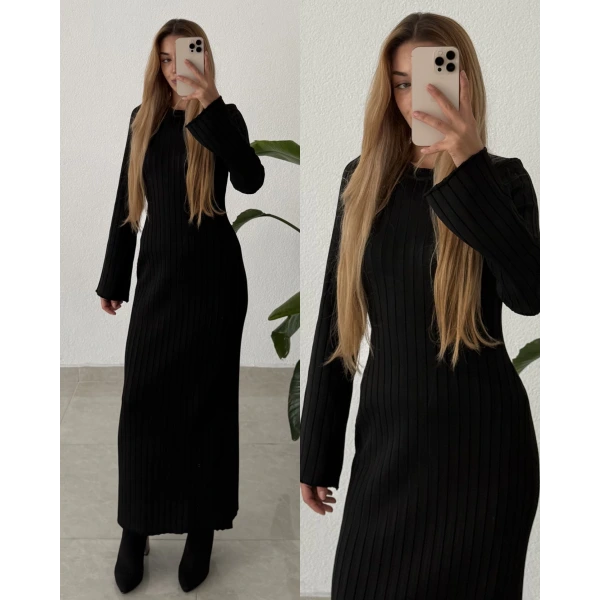 Maxi Boy Triko Elbise