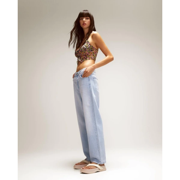 Orj Marka Çiçekli Tül Crop