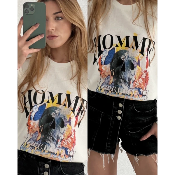 Orj Marka Kuru Kafalı Tişört