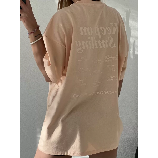 Orj Marka Nakışlı Yazılı Tişört