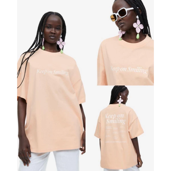 Orj Marka Nakışlı Yazılı Tişört