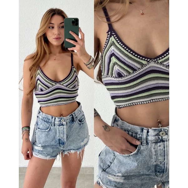 Orj Marka Örgü Crop