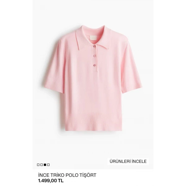 Orj. Marka Polo Yaka Kısa Kollu Triko