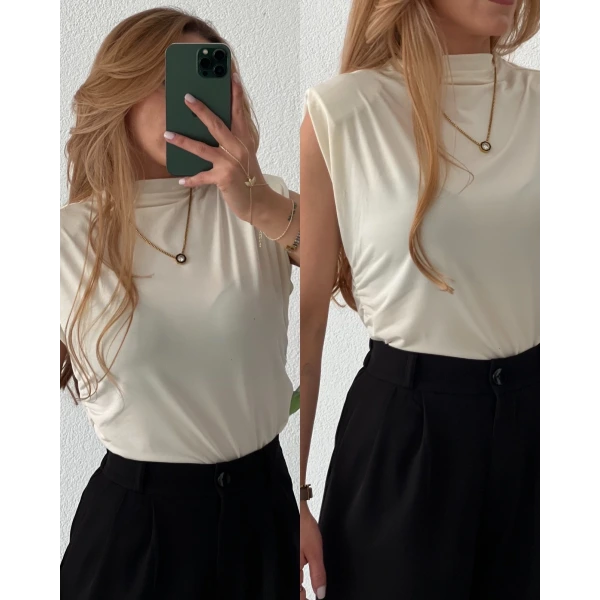 Orj Marka Vatkalı Büzgülü Bluz