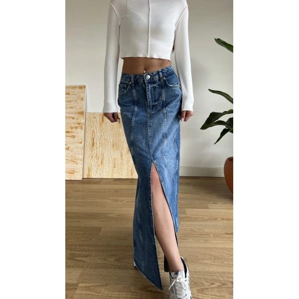 ORJ MARKA YIRTMAÇLI KOT ETEK