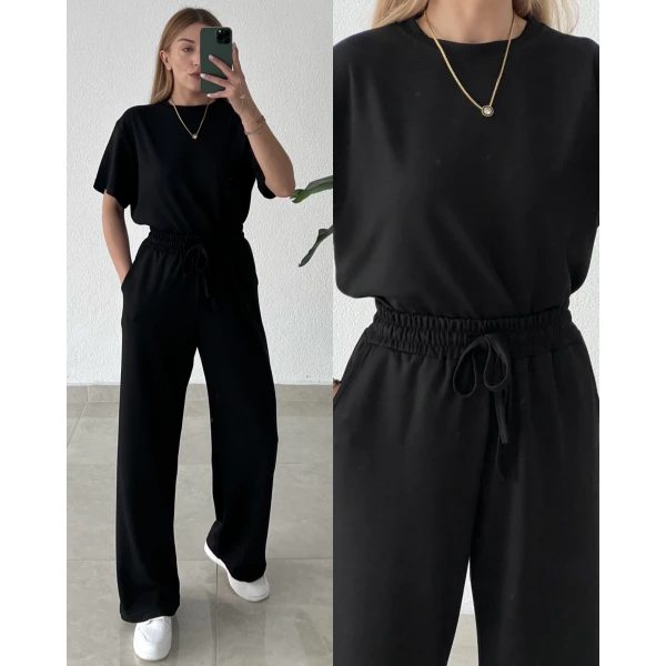 Modal Kumaş Basic Kısa Kollu Takım