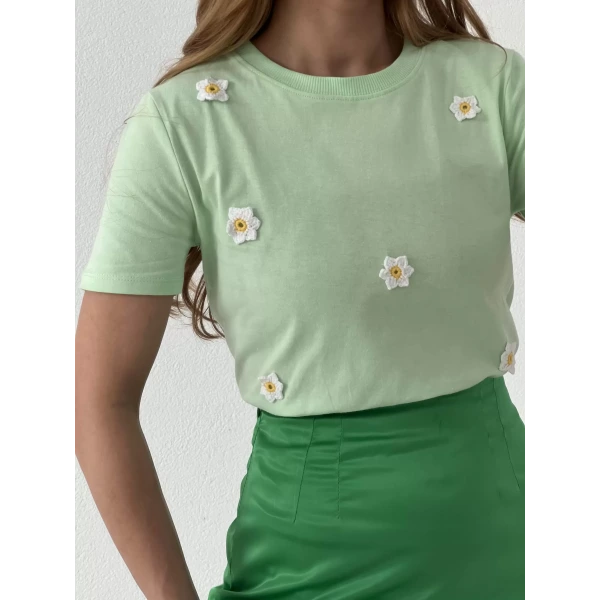 Papatya Örgülü Orj Marka Tişört