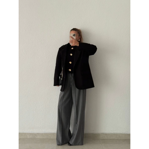 Poliviskon Çımalı Palazzo Pantolon