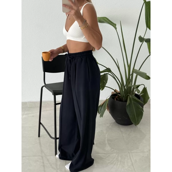 Poliviskon Çımalı Palazzo Pantolon