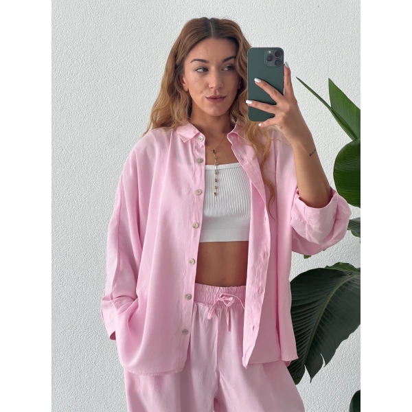 Tensel Gömlekli İkili Takım