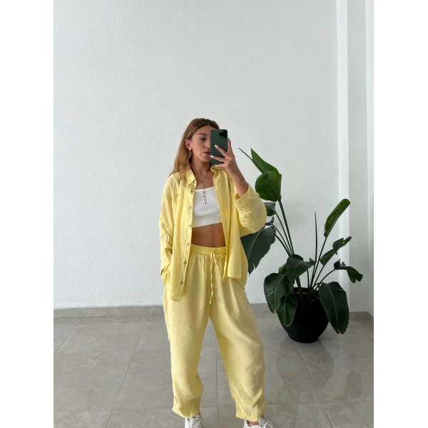 Tensel Gömlekli İkili Takım