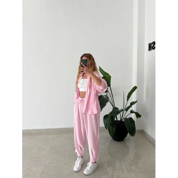 Tensel Gömlekli İkili Takım