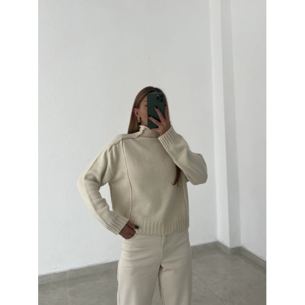 Ters Dikiş Basic Kazak