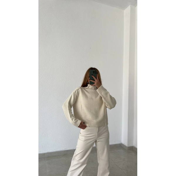 Ters Dikiş Basic Kazak