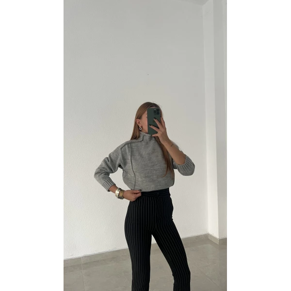 Ters Dikiş Basic Kazak