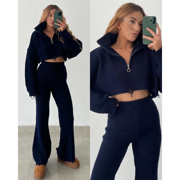 Yırtıklı Triko Takım