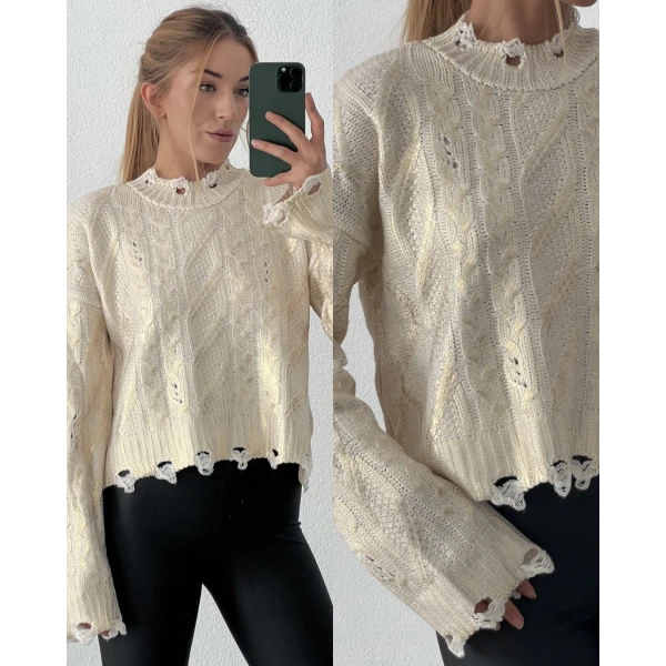 Yırtıklı Varaklı Kazak