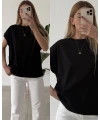 Düşük Kol Pamuk Basic Tişört