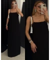 Orj. Marka Maxi Boy Askılı Basic Elbise