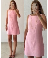 Keten Mini Elbise