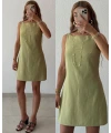 Keten Mini Elbise
