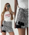 Orj Marka Püsküllü Şort Etek