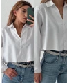 Taşlı Crop Gömlek