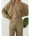 Yarasa Kol Pantolonlu Triko Takım