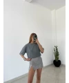 Yıkamalı Oversize Basic Tişört
