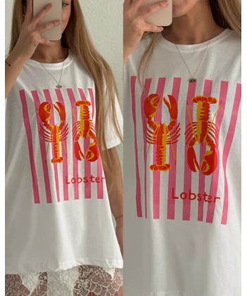 Baskılı Oversize Tişört