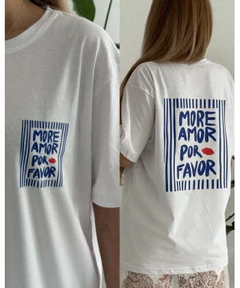 Baskılı Oversize Tişört