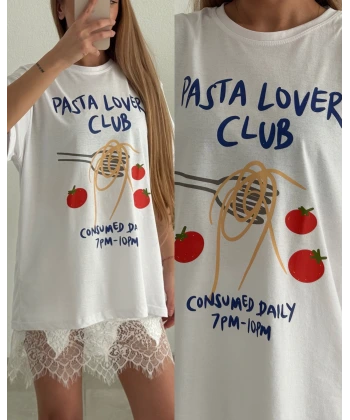 Baskılı Oversize Tişört