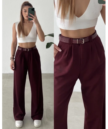 Kemerli Palazzo Pantolon