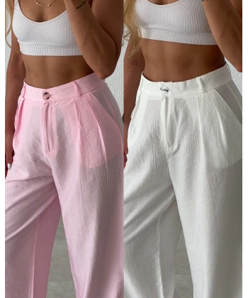 Keten Palazzo Pantolon