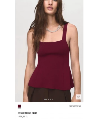 Orj. Marka Evaze Triko Bluz