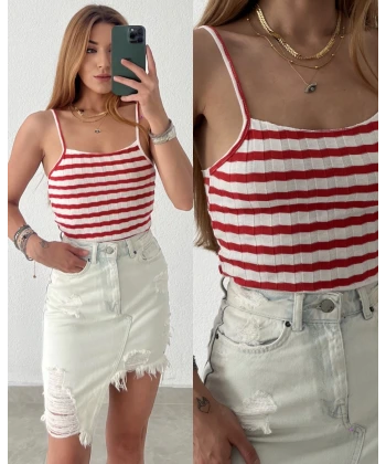 Orj Marka Fitilli Triko Crop