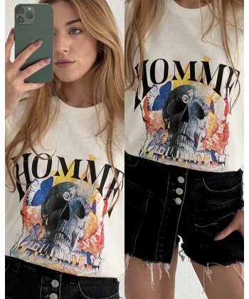 Orj Marka Kuru Kafalı Tişört