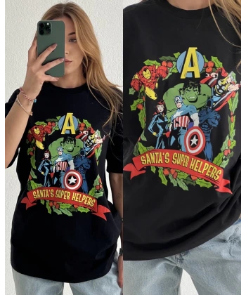 Orj Marka Marvel Baskılı Tişört