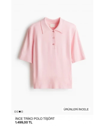 Orj. Marka Polo Yaka Kısa Kollu Triko