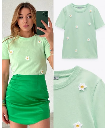 Papatya Örgülü Orj Marka Tişört